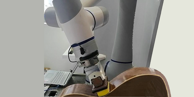 六維力傳感器用于機器人力控曲面打磨